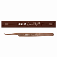 Lovely Пинцет для наращивания ресниц NanoFiber, серия Grace Elegante Bronze тип L 7 мм